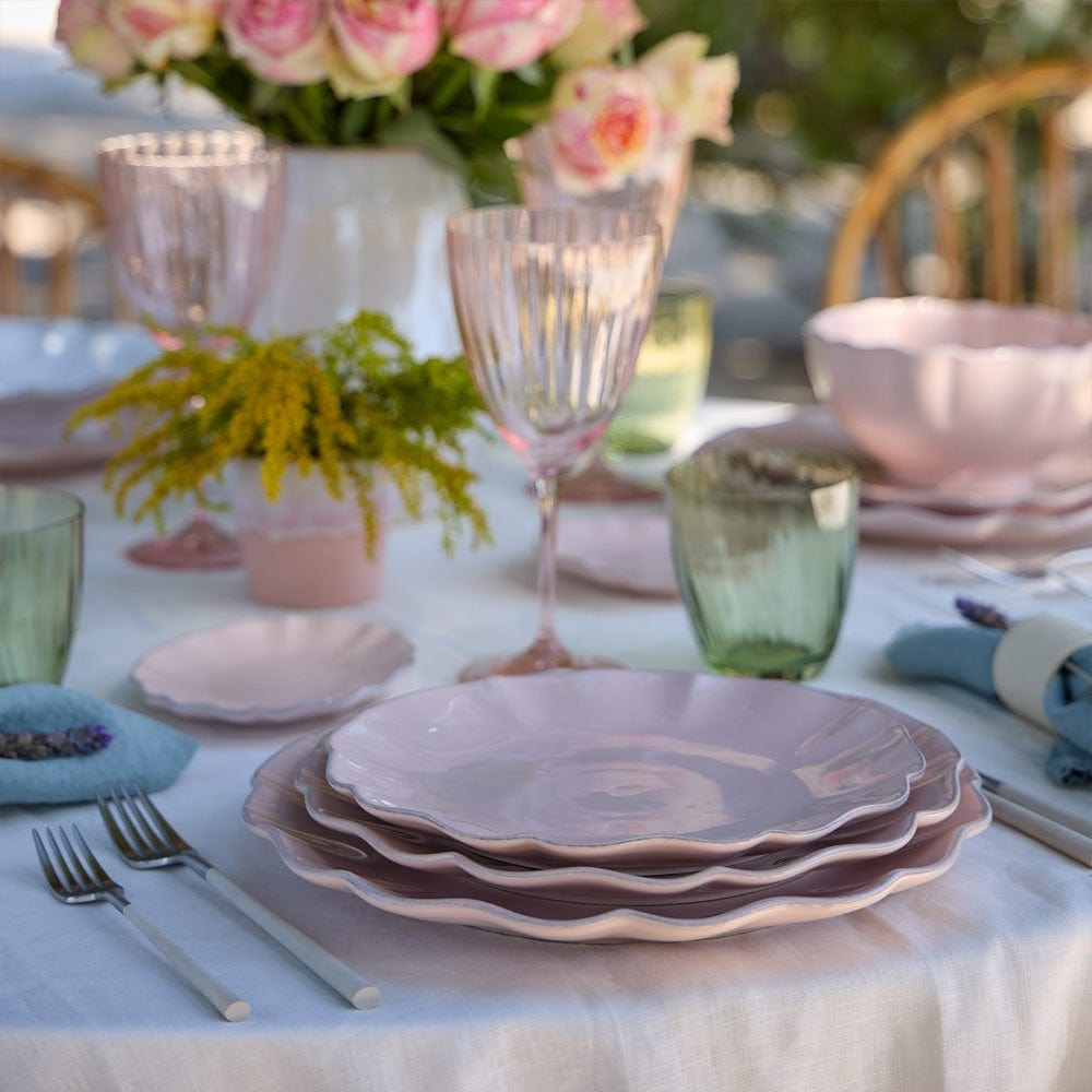 Rosa I Fine Stoneware Dinner Plate - Pink