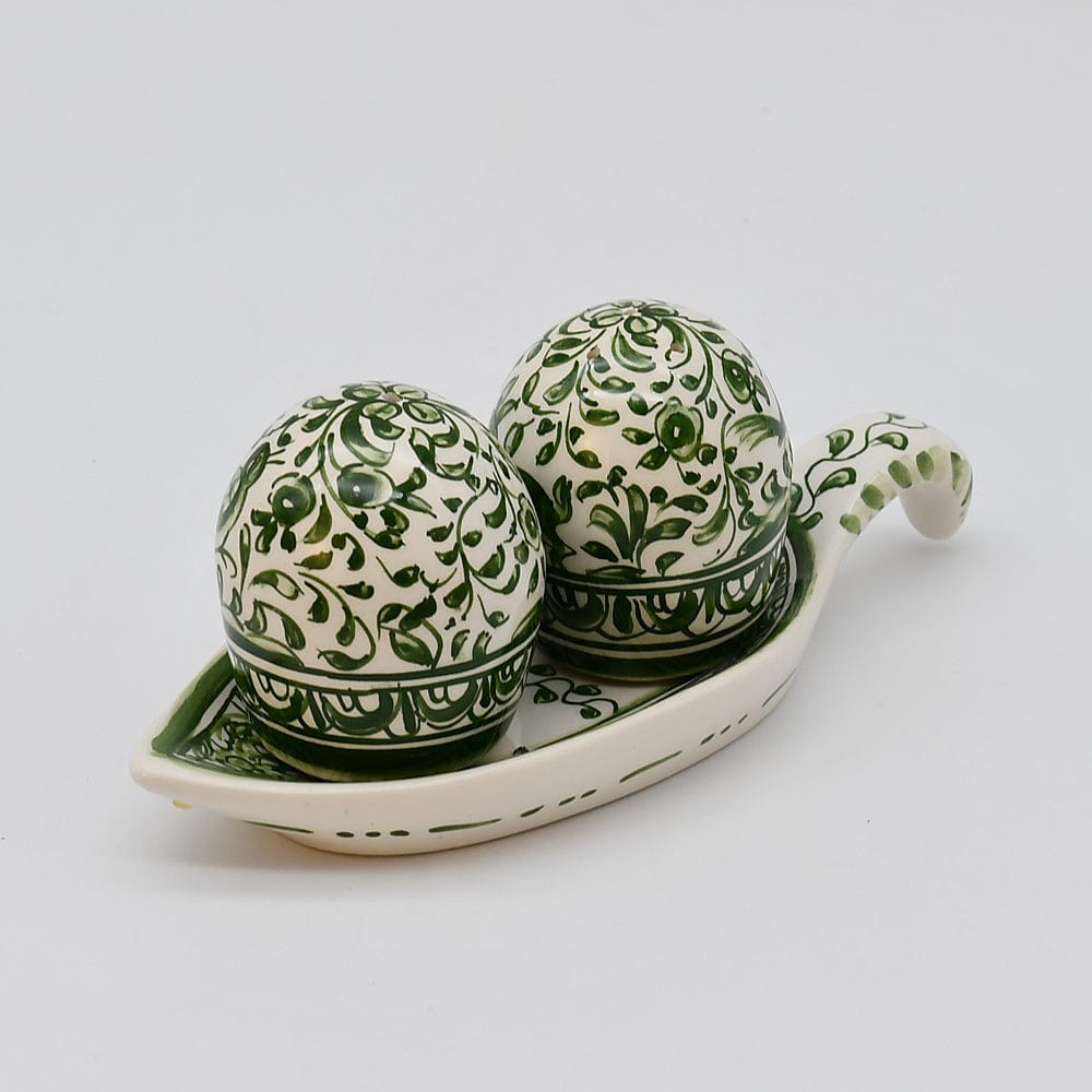 Salière et poivrière en céramique de Coimbra