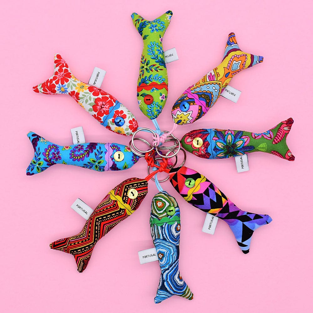 Sardine-Shaped Keychain - Green