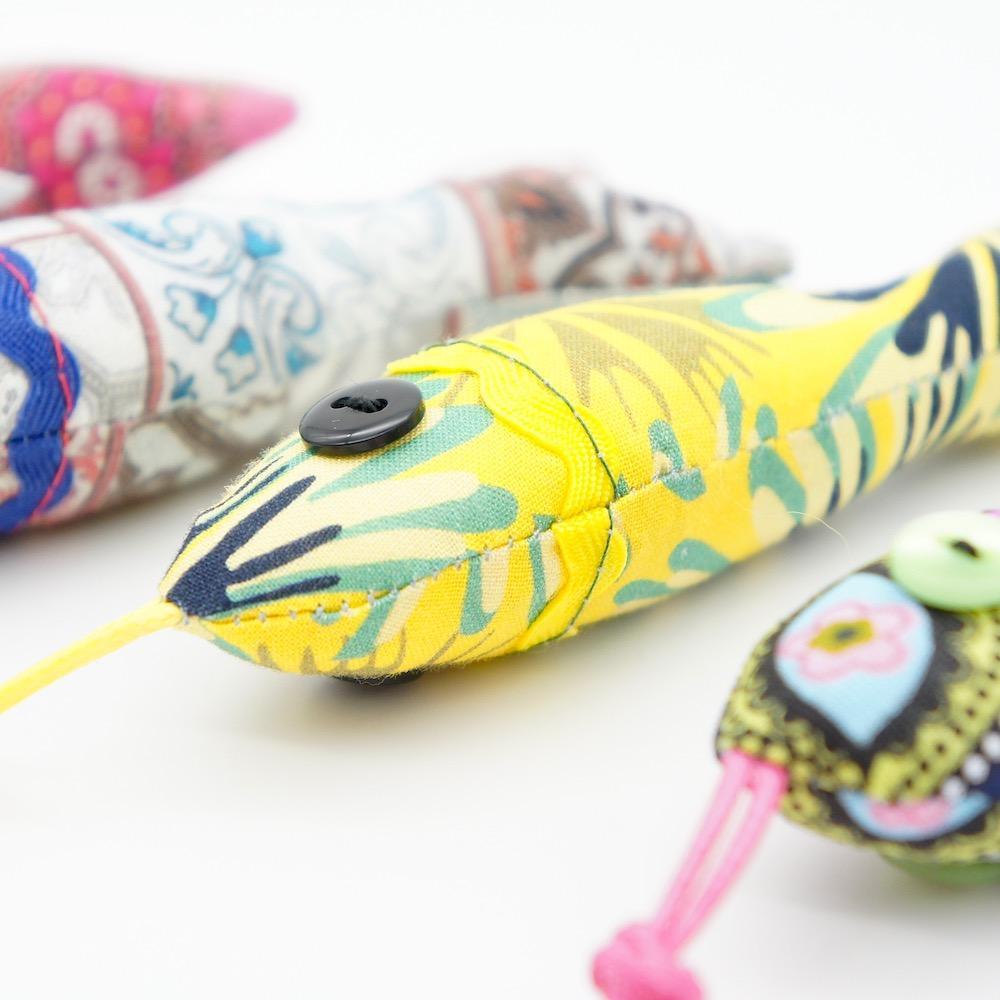 Sardine-Shaped Keychain - Yellow