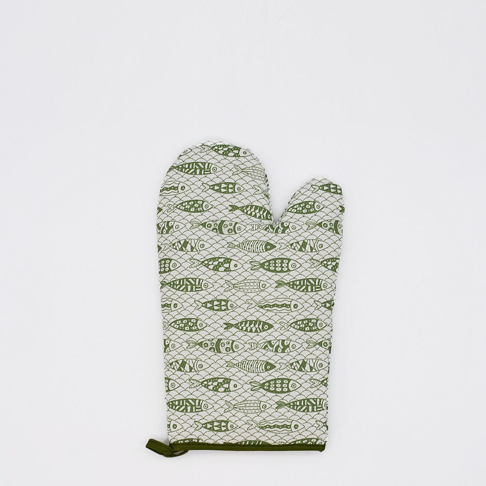 Sardinhas I Oven Mitt - Green