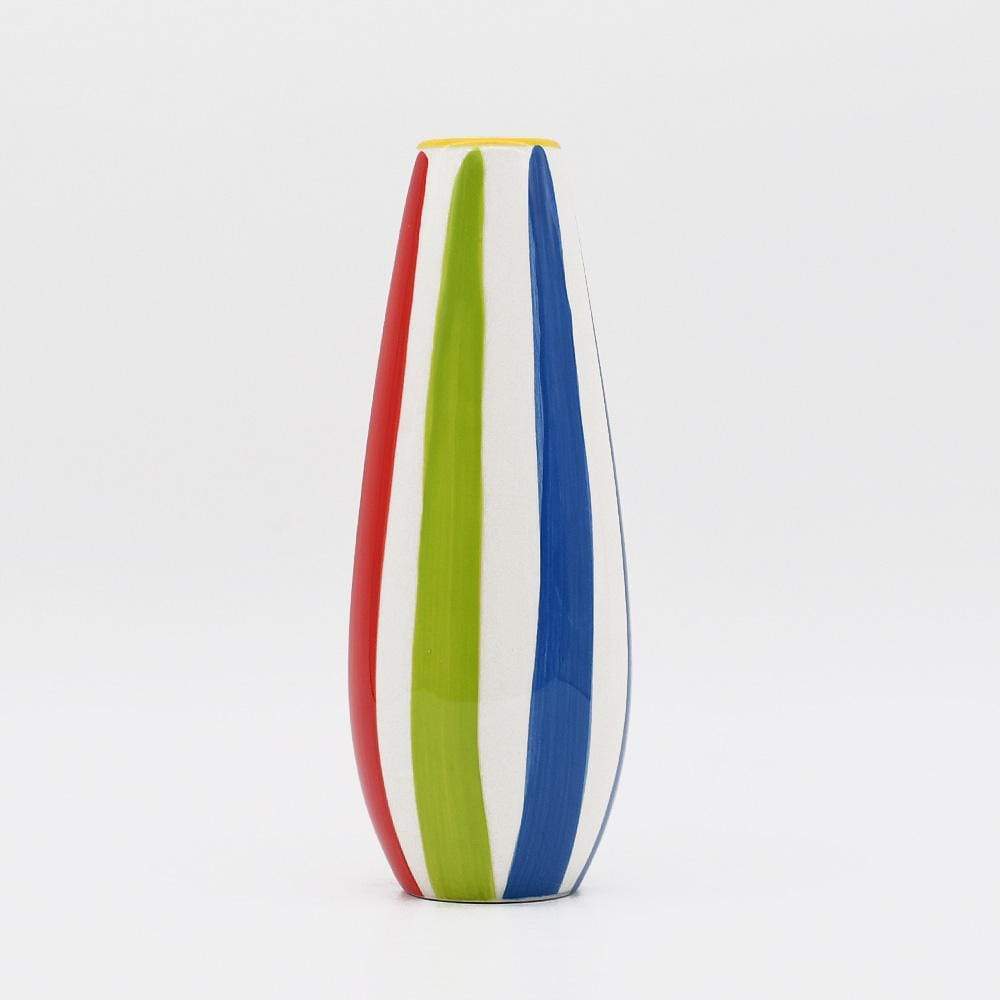 Set of 3 Ceramic Vases - Multicolored