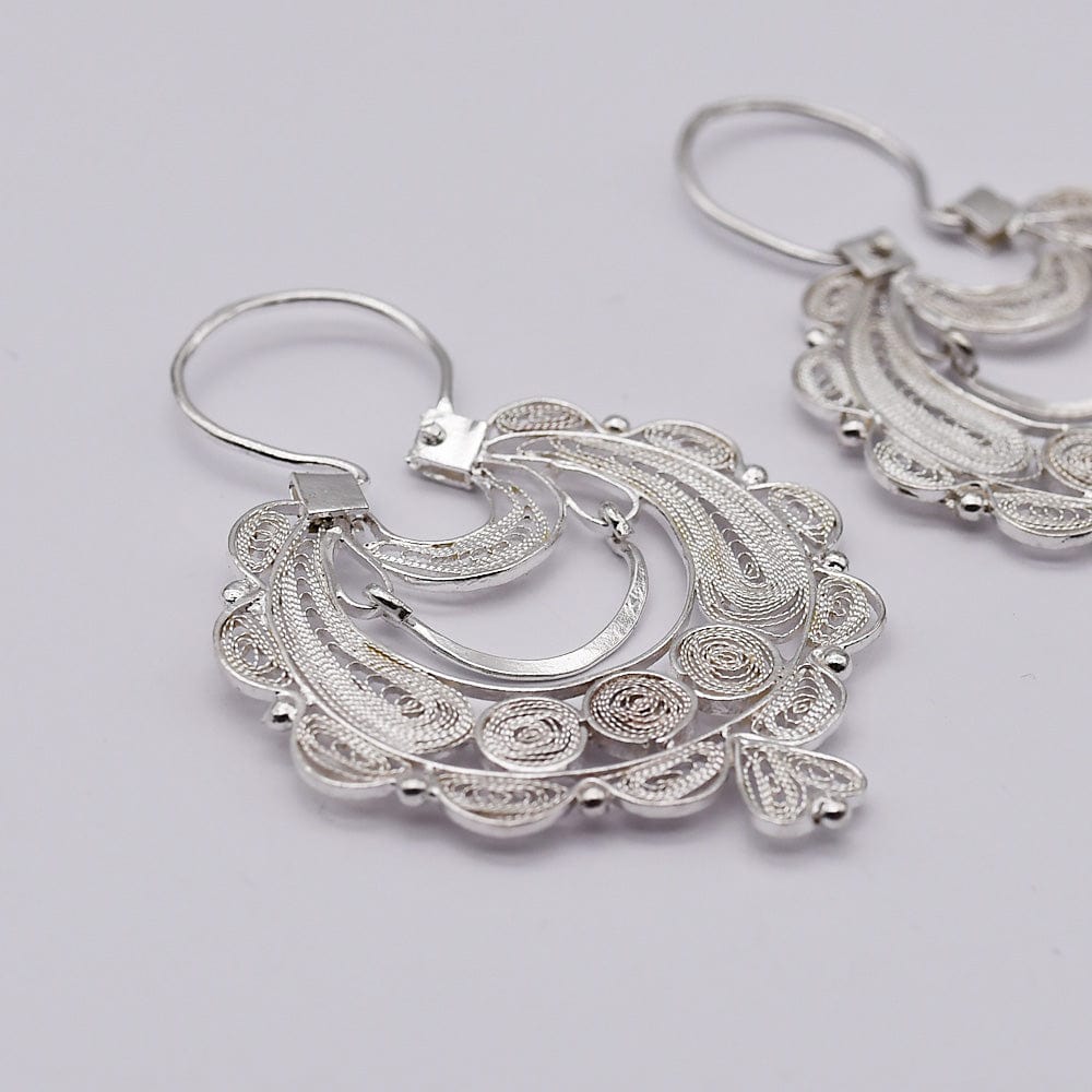 Silver Earrings 0.5 oz - 1.6''