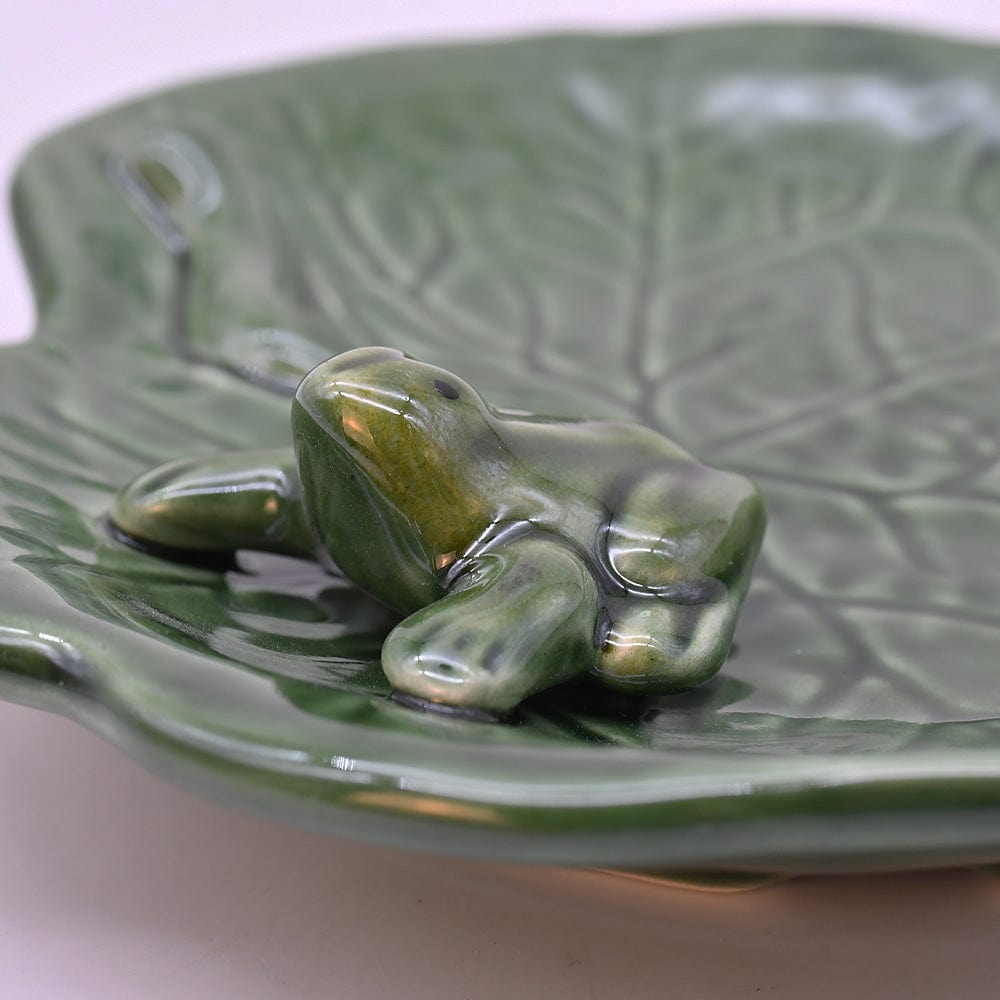 Small Ceramic Dish with a Frog