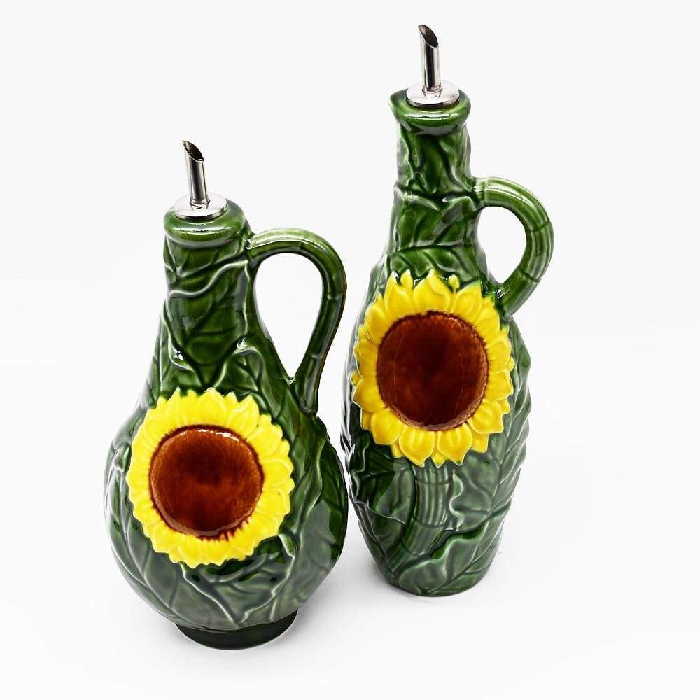 Sunflower-shaped Ceramic oil Carafe