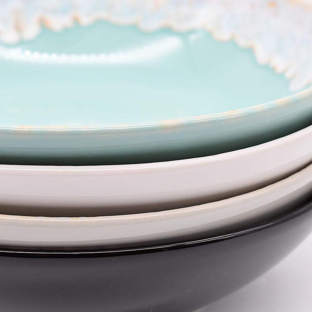 Taormina I Fine Stoneware Pasta Plate 8.7'' - Green