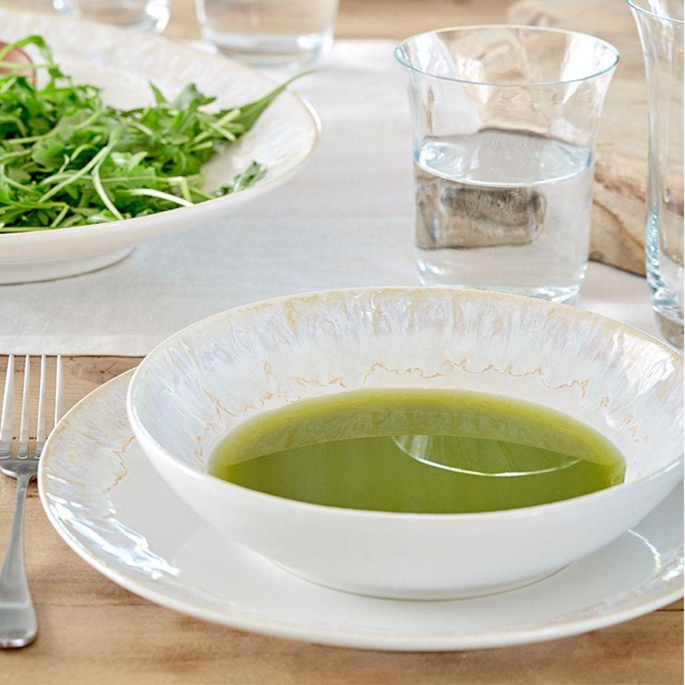 Taormina I Fine Stoneware Plate 10.6'' - White