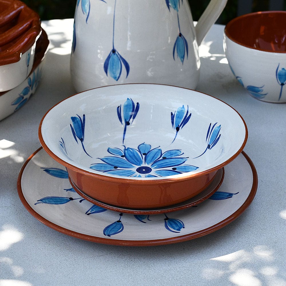 Terracotta Small Salad Bowl - Turquoise