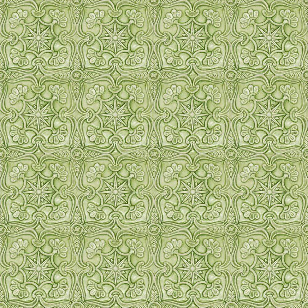 Textured Azulejo - Light green