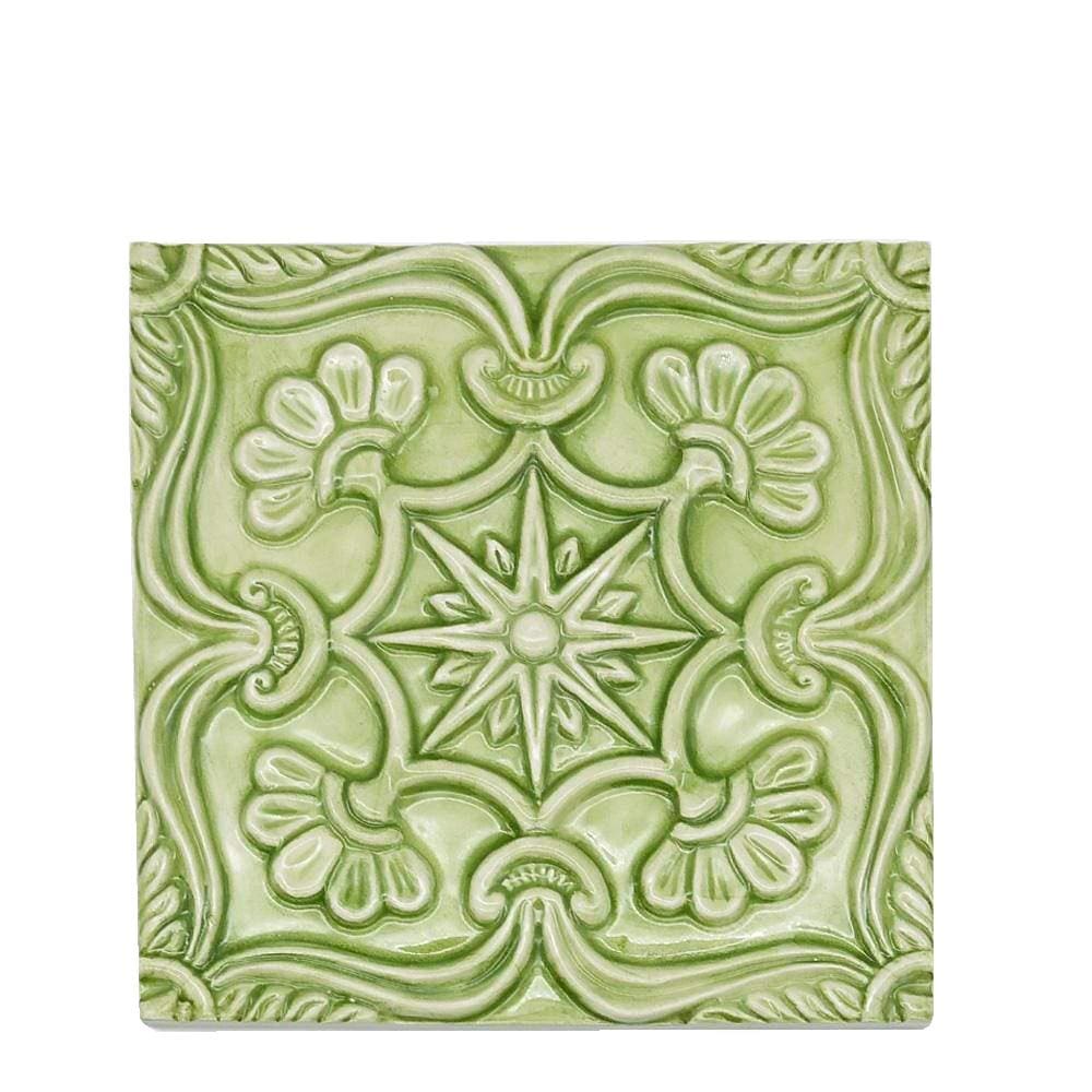 Textured Azulejo - Light green