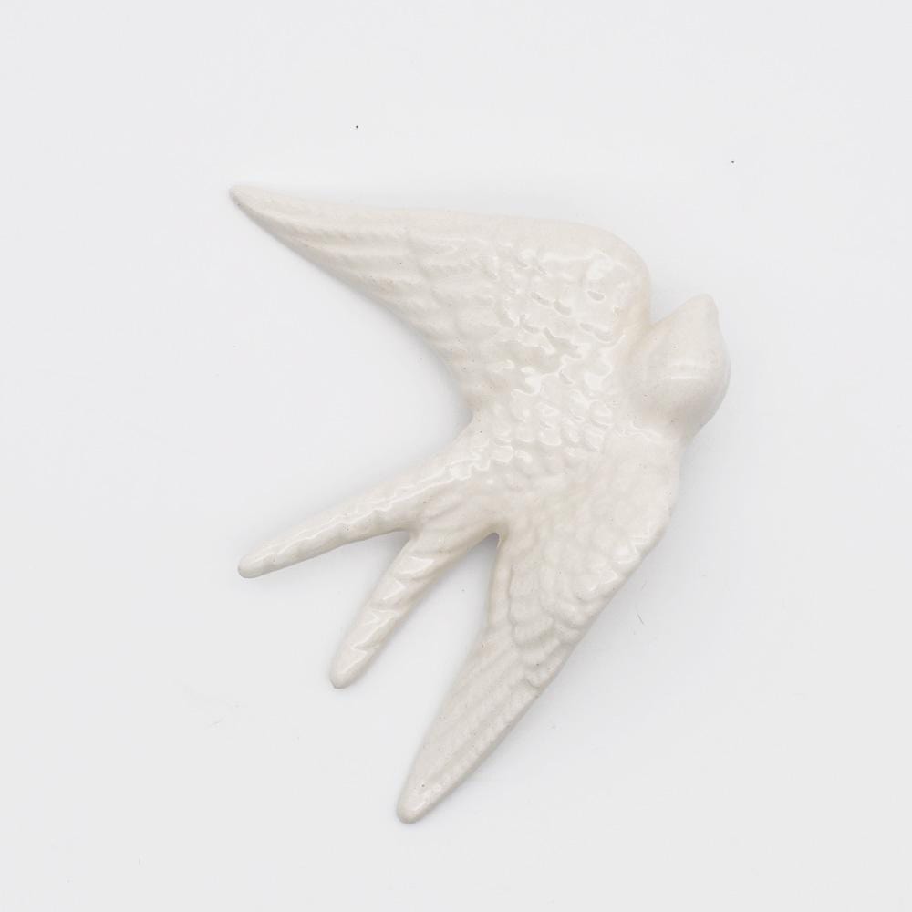 Traditional Ceramic Swallow - White