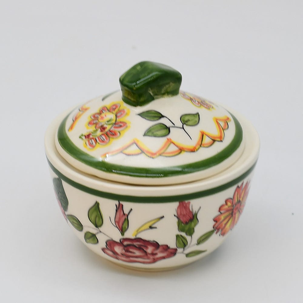 Viana I Hand-painted Ceramic Sugar Bowl
