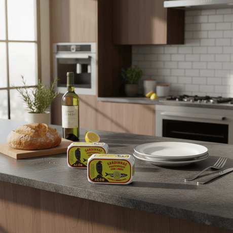 Açôr I Canned Sardines in olive oil, lemon, rosemary and pepper