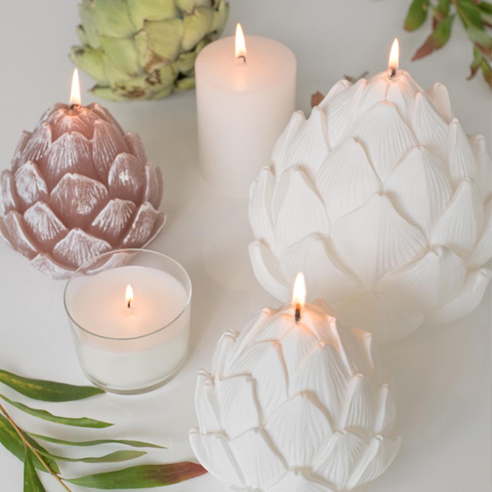 Alcachofras I Pink Scented Candle - 7.5''