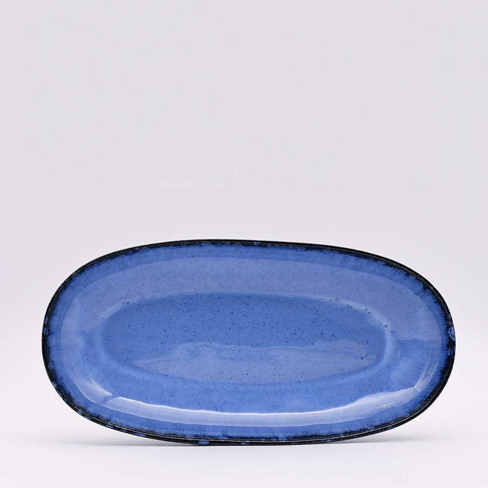 Amazônia I Fine Stoneware Blue Serving dish - 13.4''