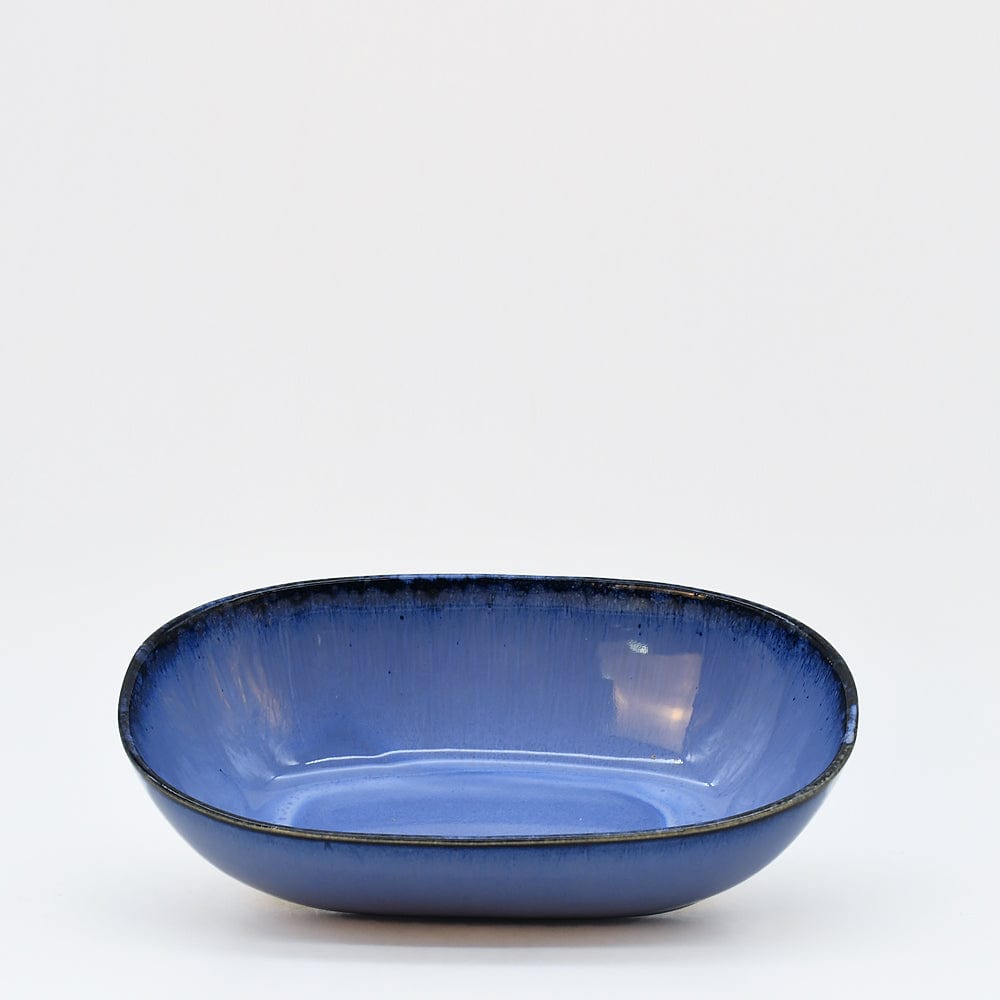 Amazonia I Stoneware Serving Dish 9.8'' - Blue