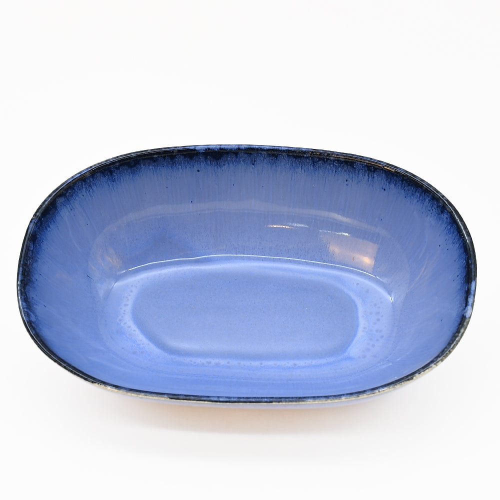 Amazonia I Stoneware Serving Dish 9.8'' - Blue