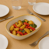 Amazonia I Stoneware Serving Dish 9.8'' - White