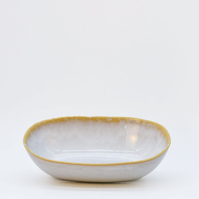 Amazonia I Stoneware Serving Dish 9.8'' - White