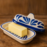Andorinha I Ceramic Butter Dish - Blue