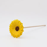 Artificial Daisies in Ceramic Orange