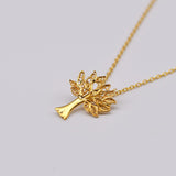 Árvore da Vida I Gold plated Silver Necklace 0.1 oz