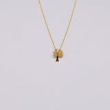 Árvore da Vida I Gold plated Silver Necklace 0.1 oz