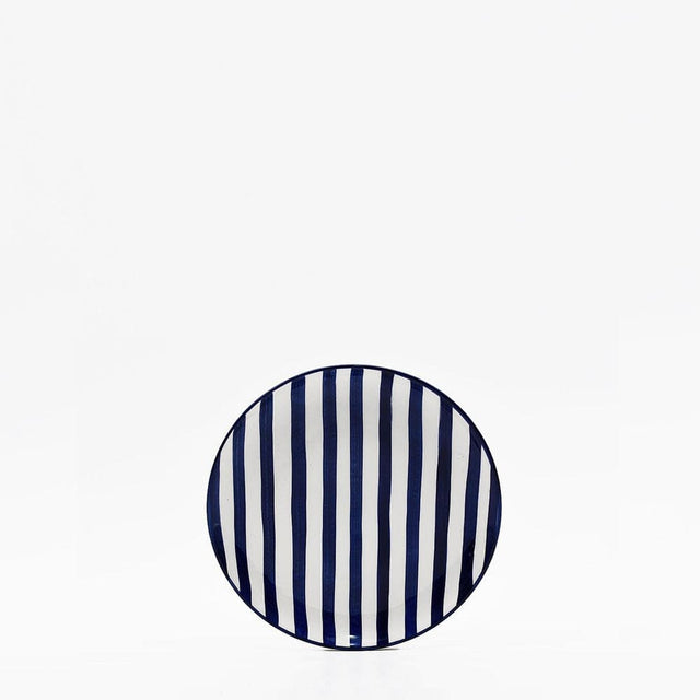 Assiette rayée "Costa Nova Mar" 15cm - Bleue