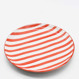 Assiette rayée "Costa Nova Mar" 15cm - Rouge