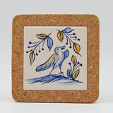 Azulejo I Ceramic and Cork Trivet - 5.9" (7 patterns) Motif 2