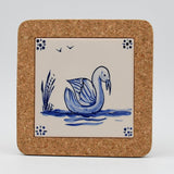 Azulejo I Ceramic and Cork Trivet - 5.9" (7 patterns) Motif 3