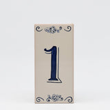Azulejo I Street Number Portuguese Tile - 1