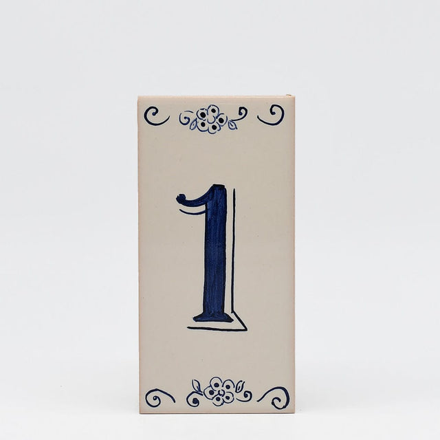 Azulejo I Street Number Portuguese Tile - 1
