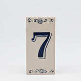 Azulejo I Street Number Portuguese Tile - 7