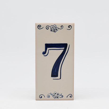 Azulejo I Street Number Portuguese Tile - 7