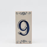 Azulejo I Street Number Portuguese Tile - 9