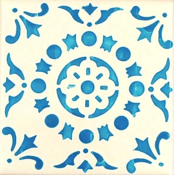 Azulejo Style Coaster 4.3''