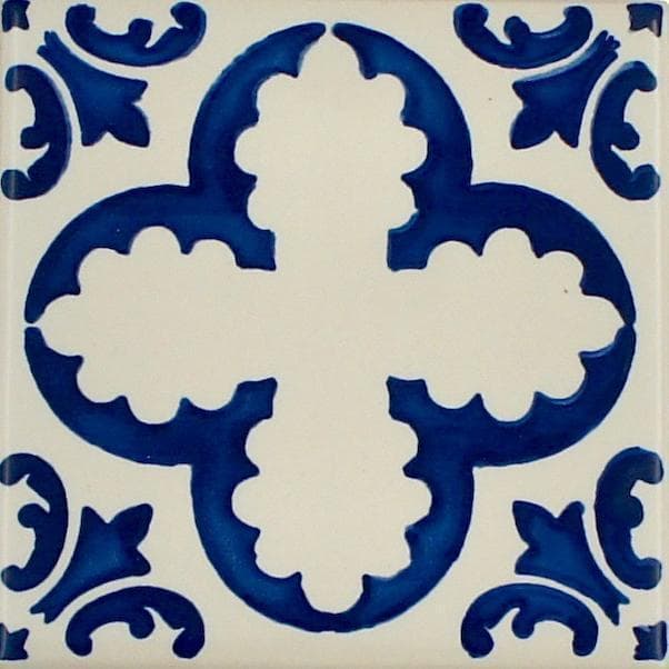 Azulejo Style Coaster 4.3''