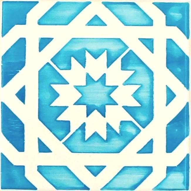 Azulejo Style Coaster 4.3''