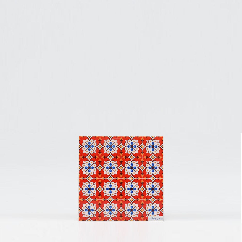 Azulejos I Ceramic and Cork Trivet - 5.9"