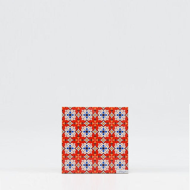 Azulejos I Ceramic and Cork Trivet - 5.9"