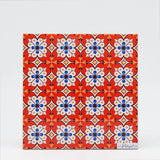 Azulejos I Ceramic and Cork Trivet - 5.9" Motif 2