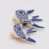 Azulejos I Ceramic Swallow - Blue