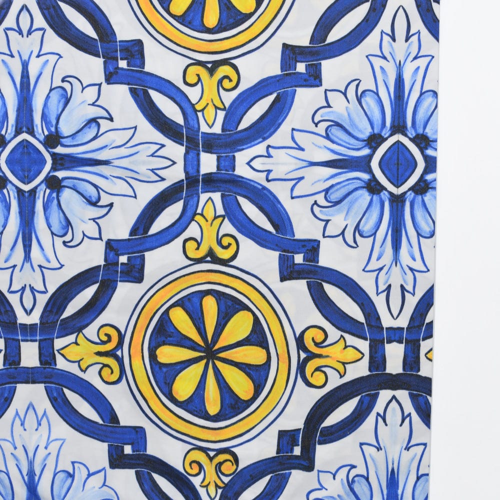 Azulejos I Duvet Cover - Blue & Yellow