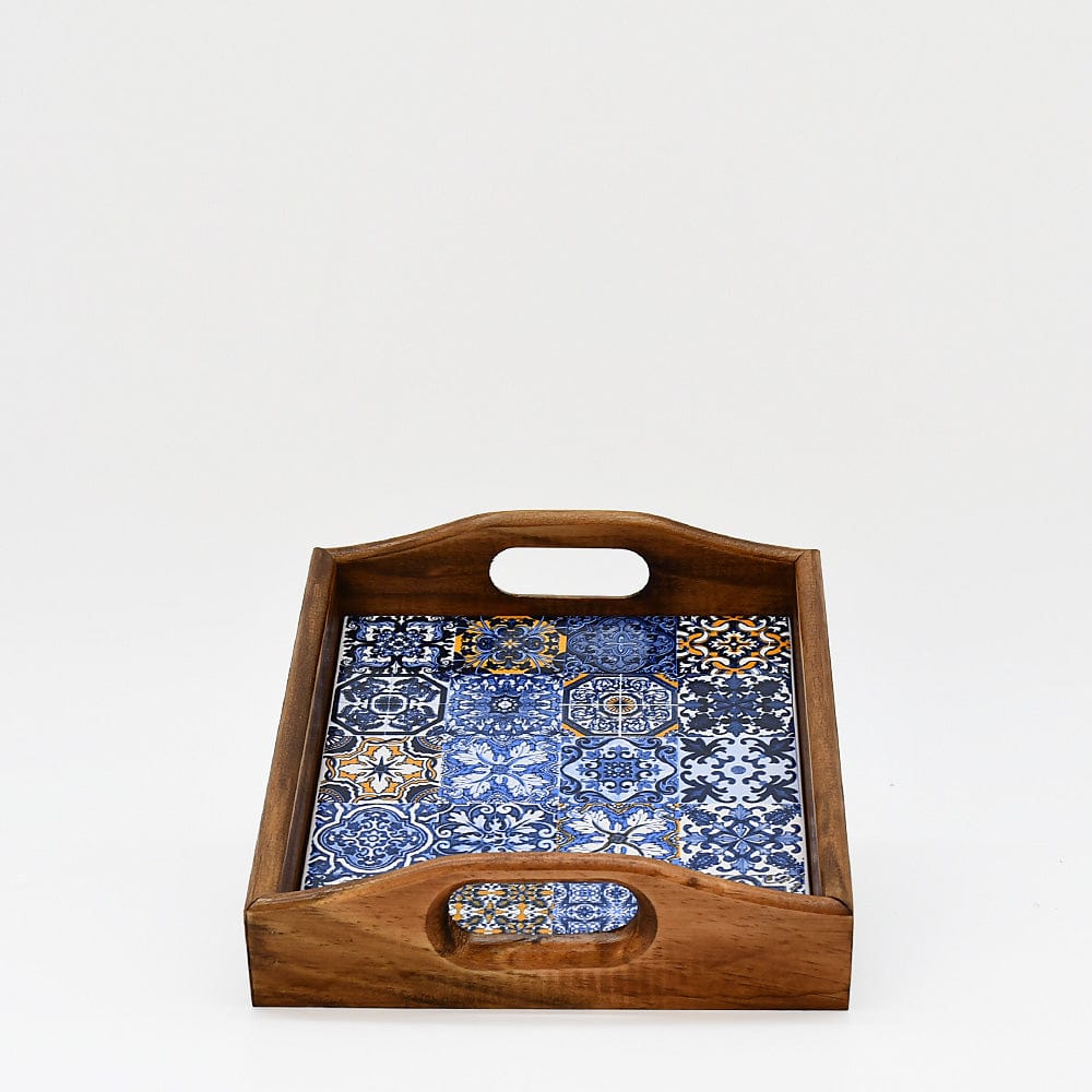 Azulejos I Rectangular Serving Tray