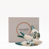 Azulejos Pattern I Ceramic Swallow Gift Set - Green