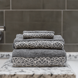 Bath Set - White & Grey