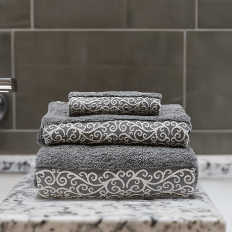 Bath Set - White & Grey