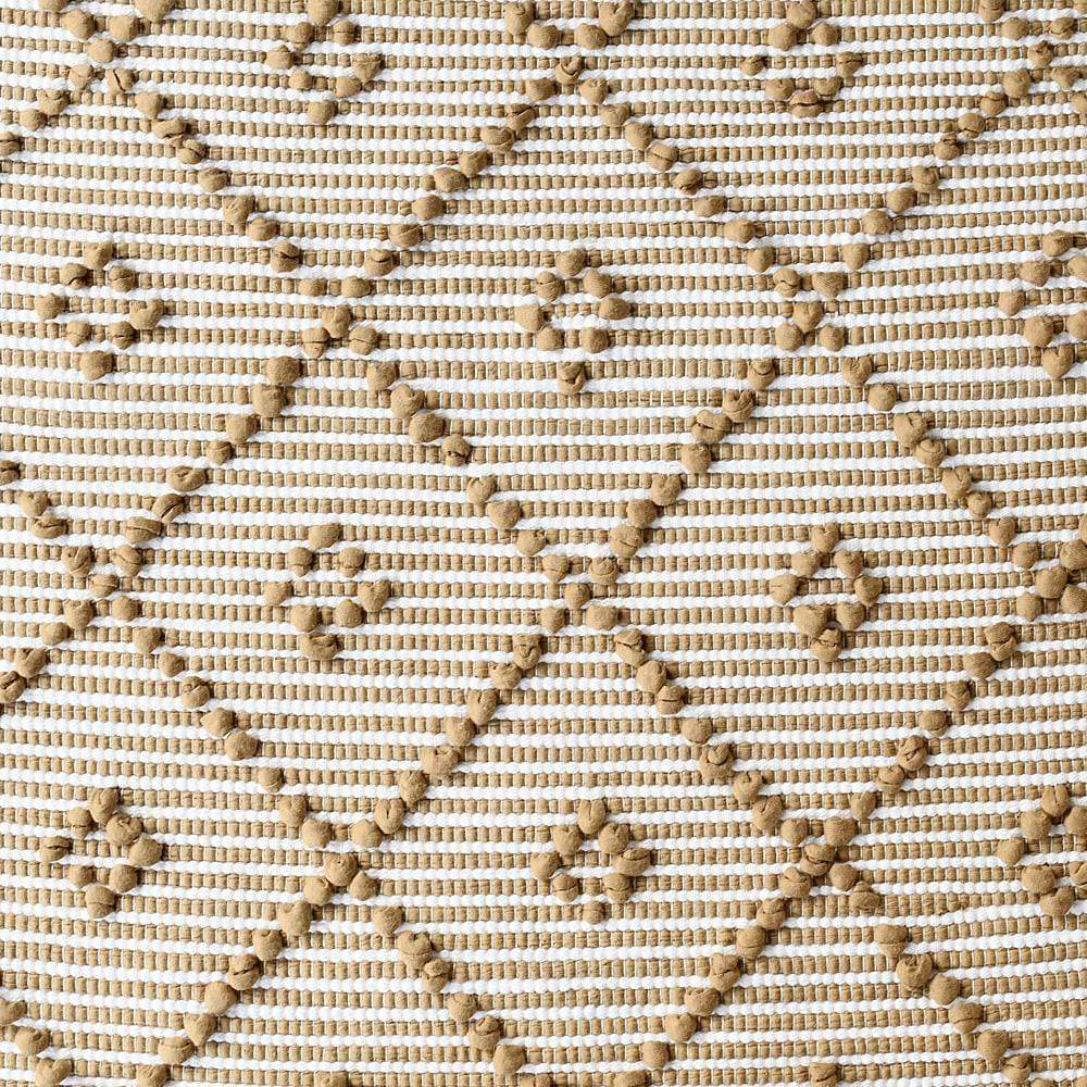 Bathroom Rug 40x20" - 18 colors Striped White & Beige