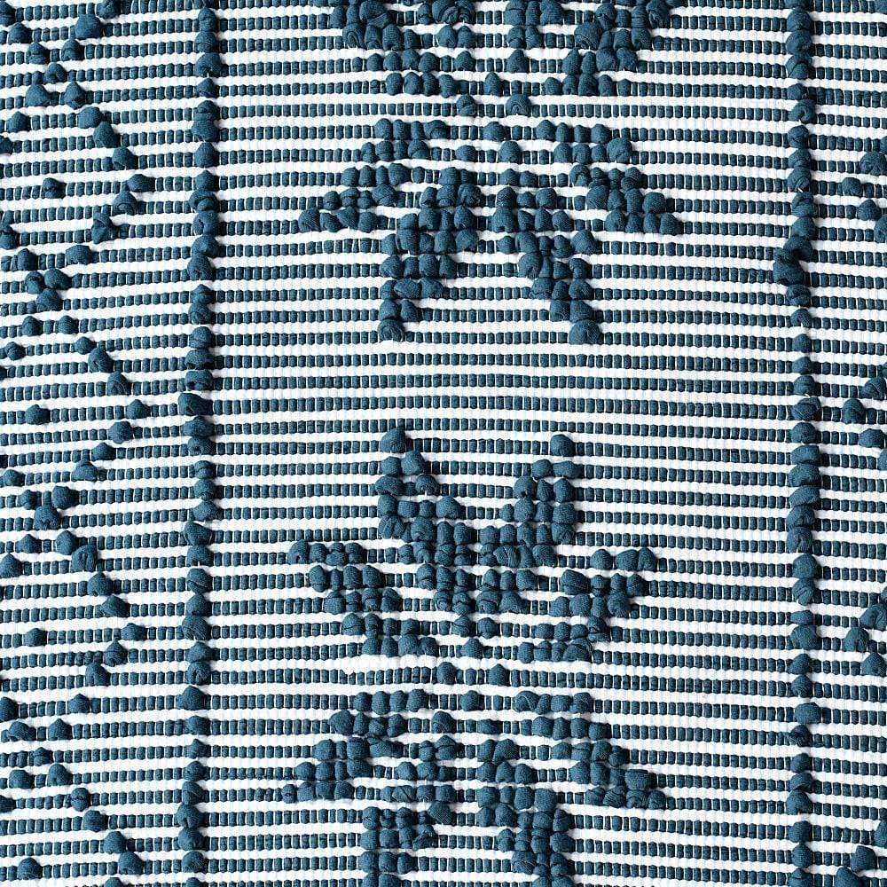 Bathroom Rug 55x27'' - 6 colors Stripped Blue & White